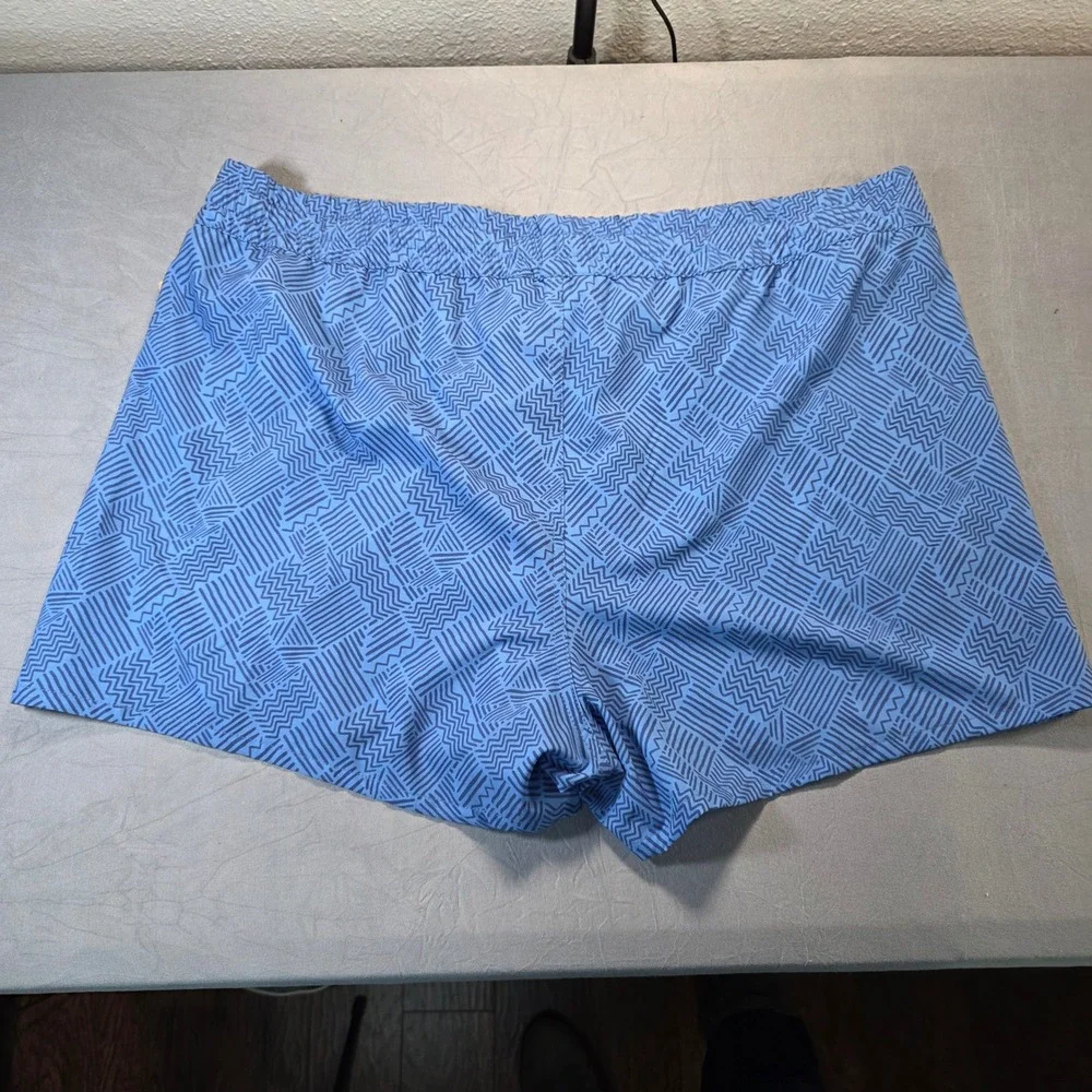 Marika Adventure Cassidy Print Shorts XXL Blue Granada Sky Multi Line‎ Ripstop